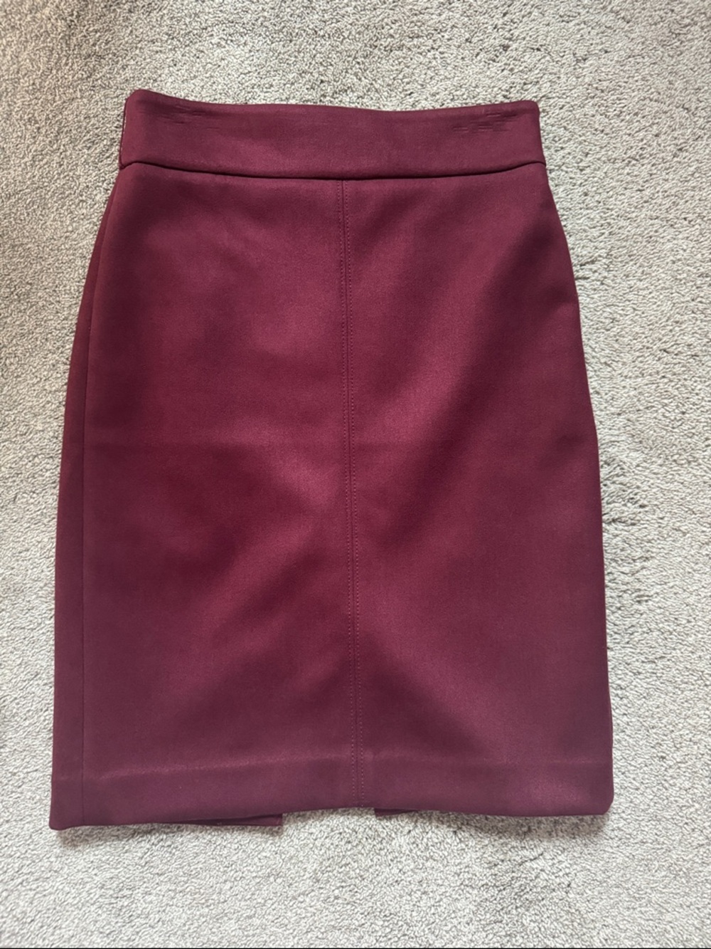 Ann Taylor Burgundy Pencil Skirt